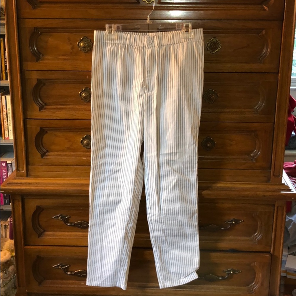 cry baby linen striped pants